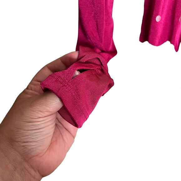 Free People Kaya Long sleeve bodysuit size XS Pink Rose Hypnotic NWOT - Picture 4 of 8